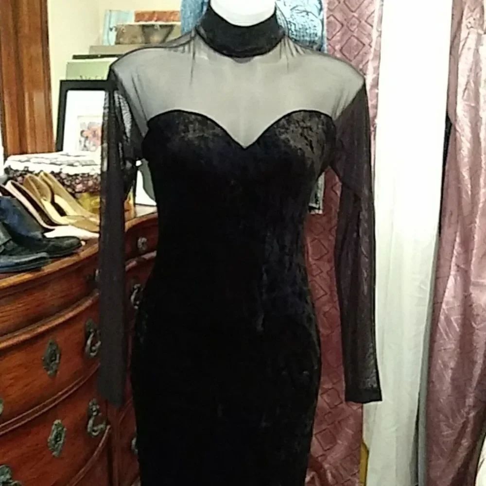 Vintage Luly k velvet dress